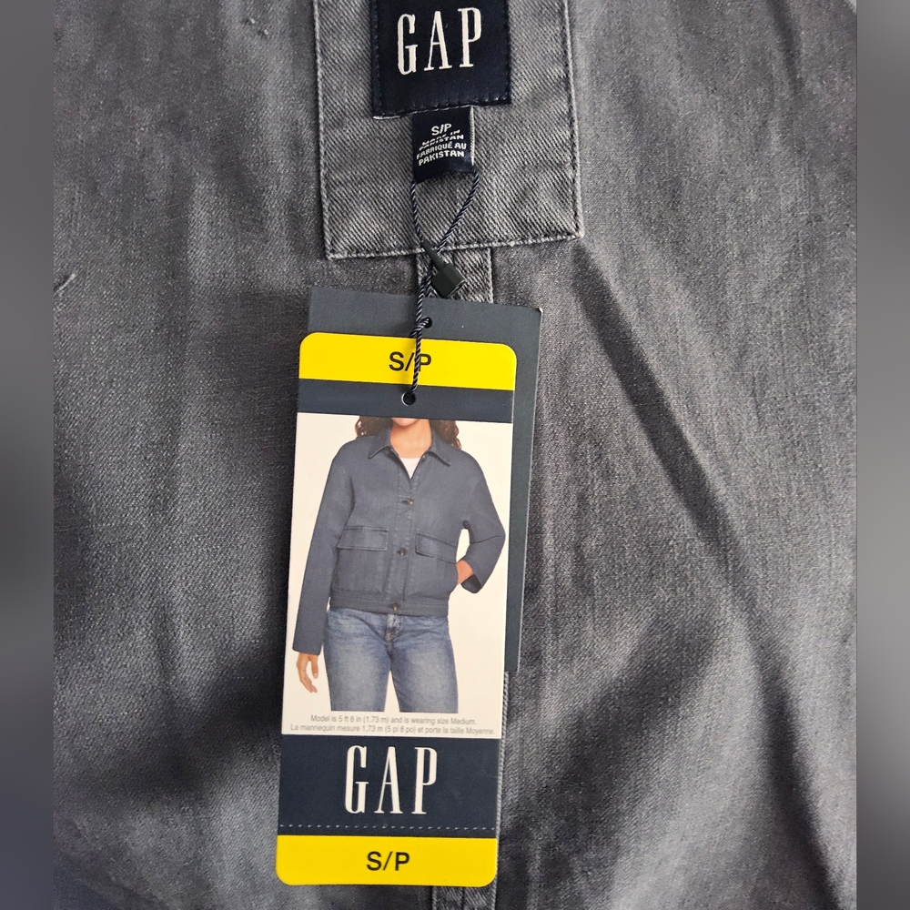 Gray Button-Up Jacket - Picture 3 of 4